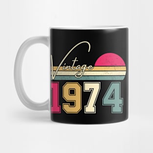 50 Years Old Vintage 1974, 50th Birthday Mug